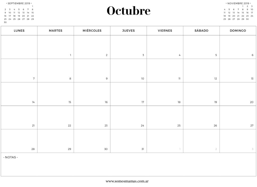 calendario-octubre-2019-para-imprimir-gratis