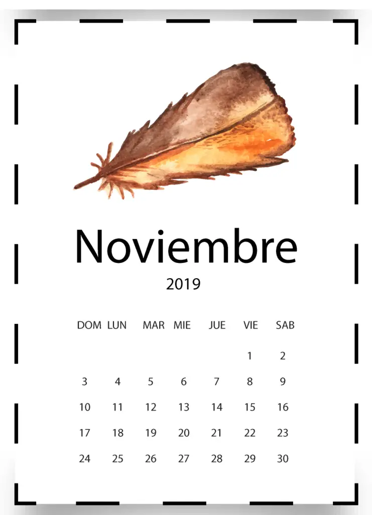 calendario noviembre