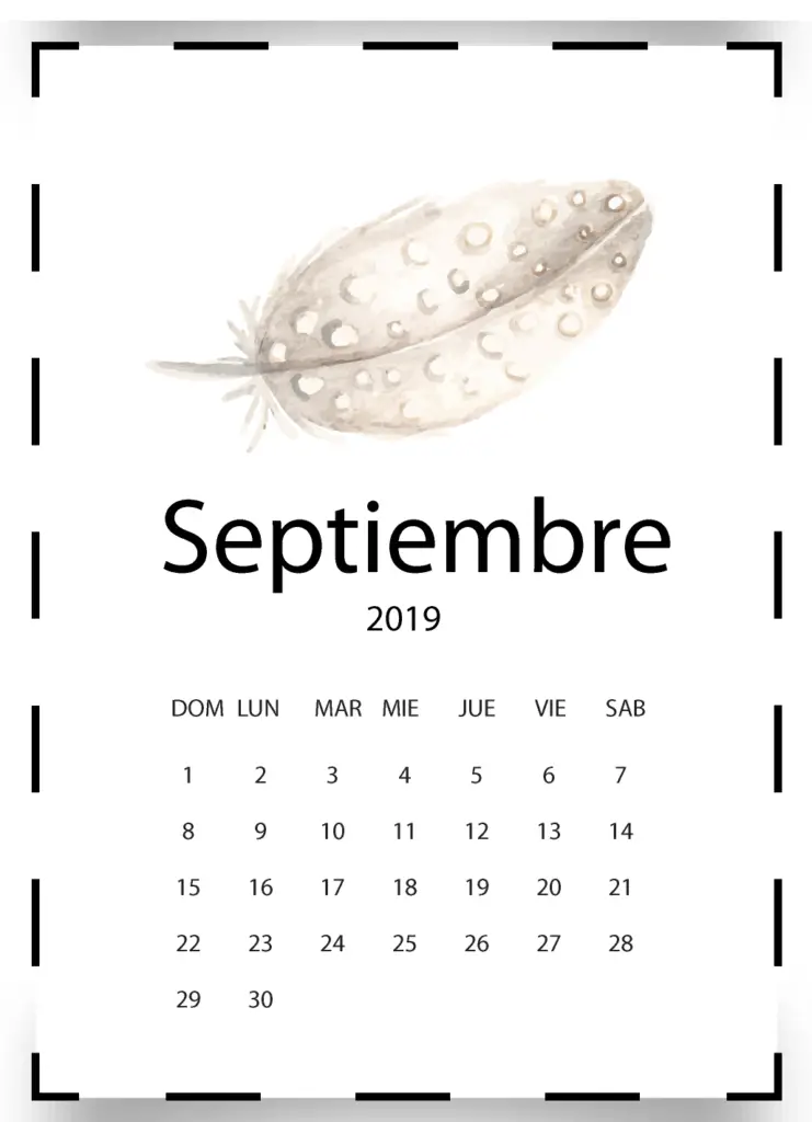 calendario septiembre