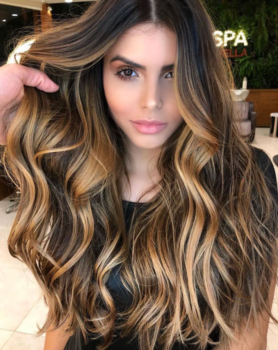 mechas californianas morena