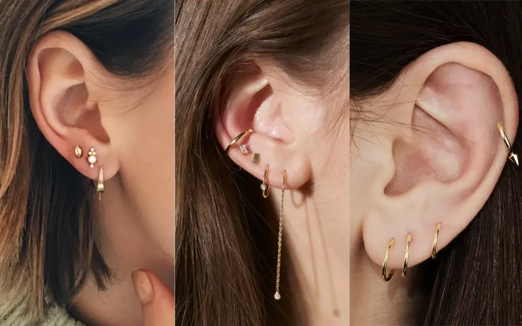 piercings en la oreja lóbulo alto piercings en la oreja lóbulo alto