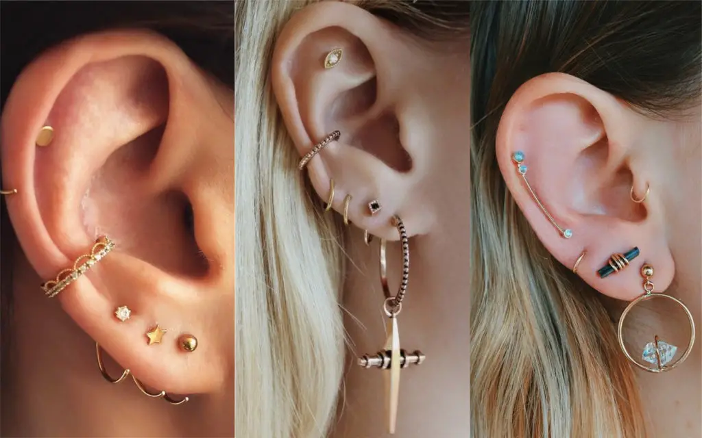 piercings en la oreja tipos piercings en la oreja tipos