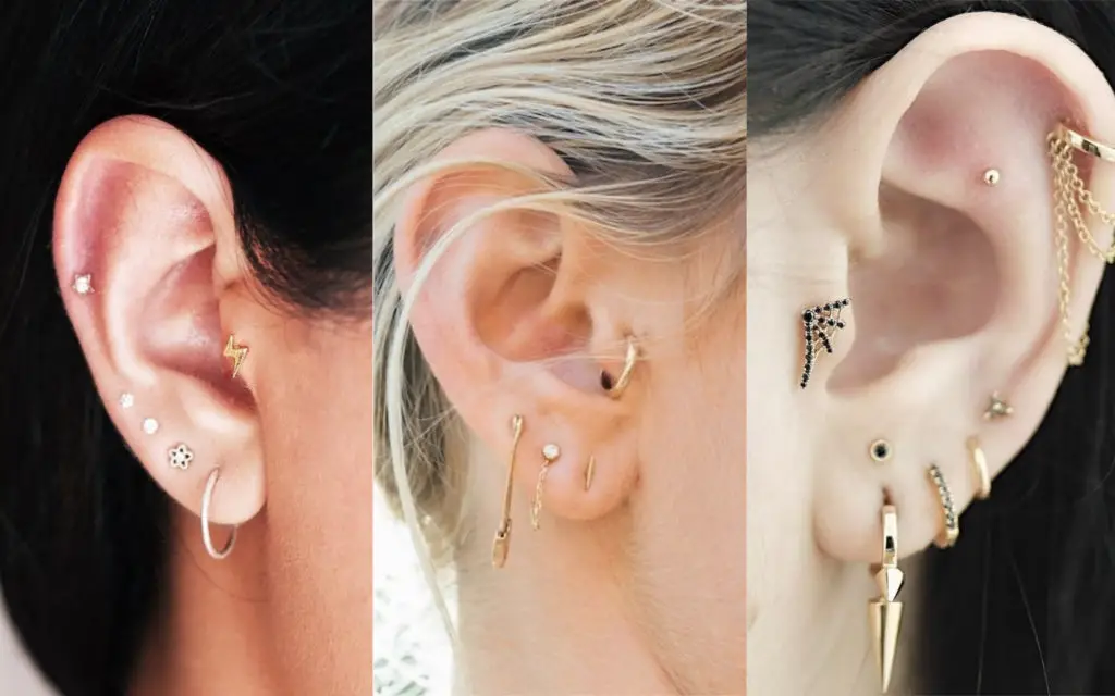 piercings en la oreja tragus