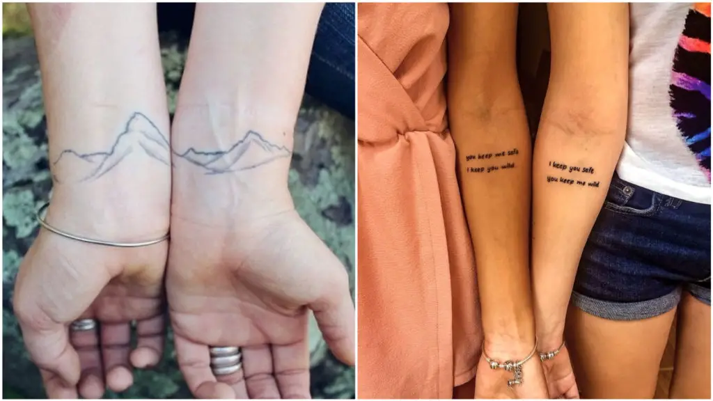 tatuajes pequeños para hermanas