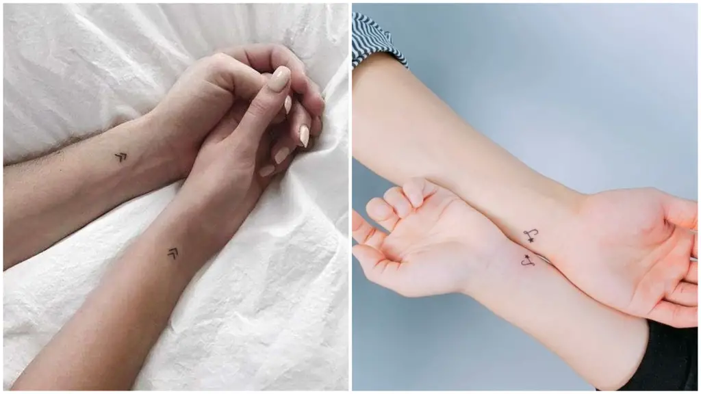 Amor y tinta! Tatuajes pequeños para parejas locamente enamoradas