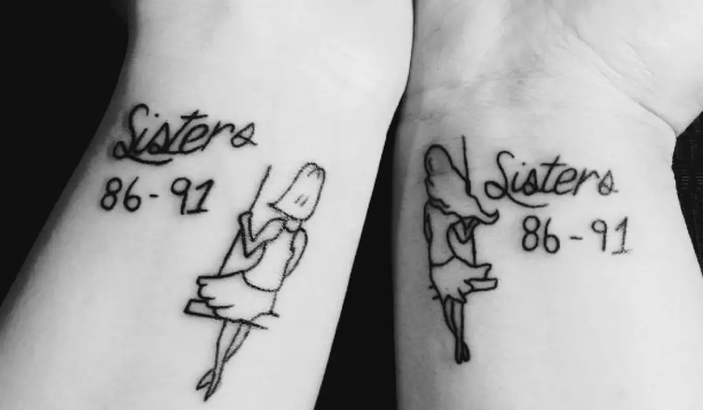 tatuajes pequeños para hermanas sister