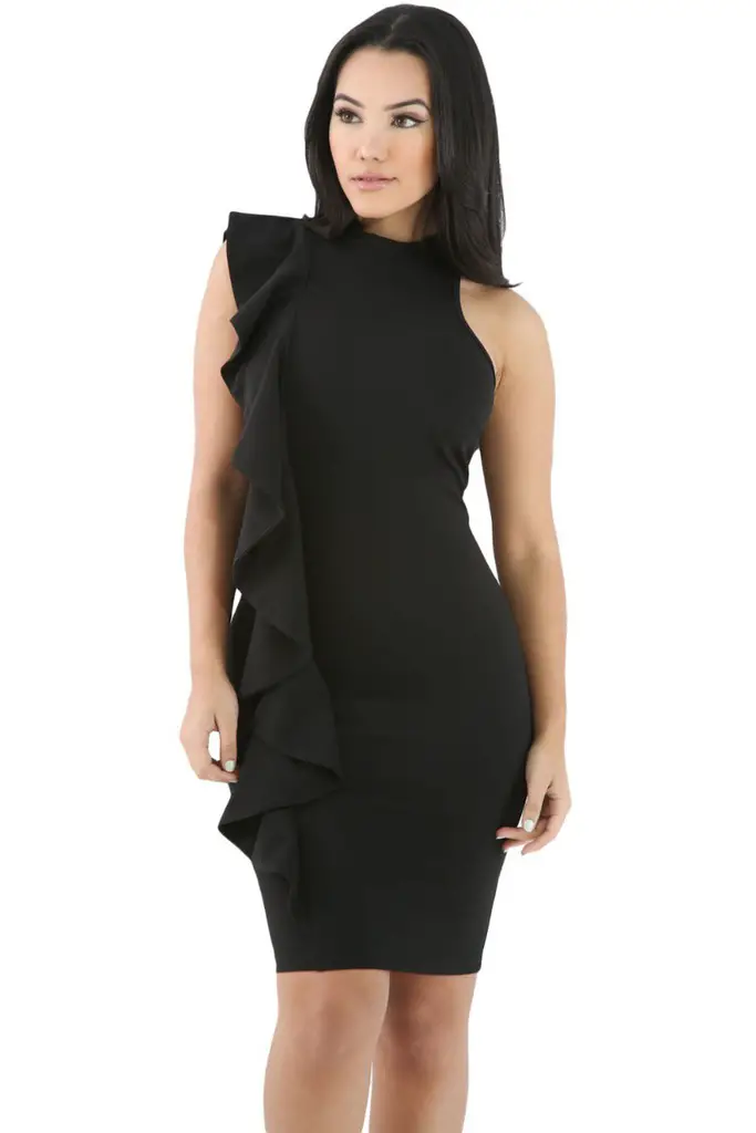 vestidos negros cortos