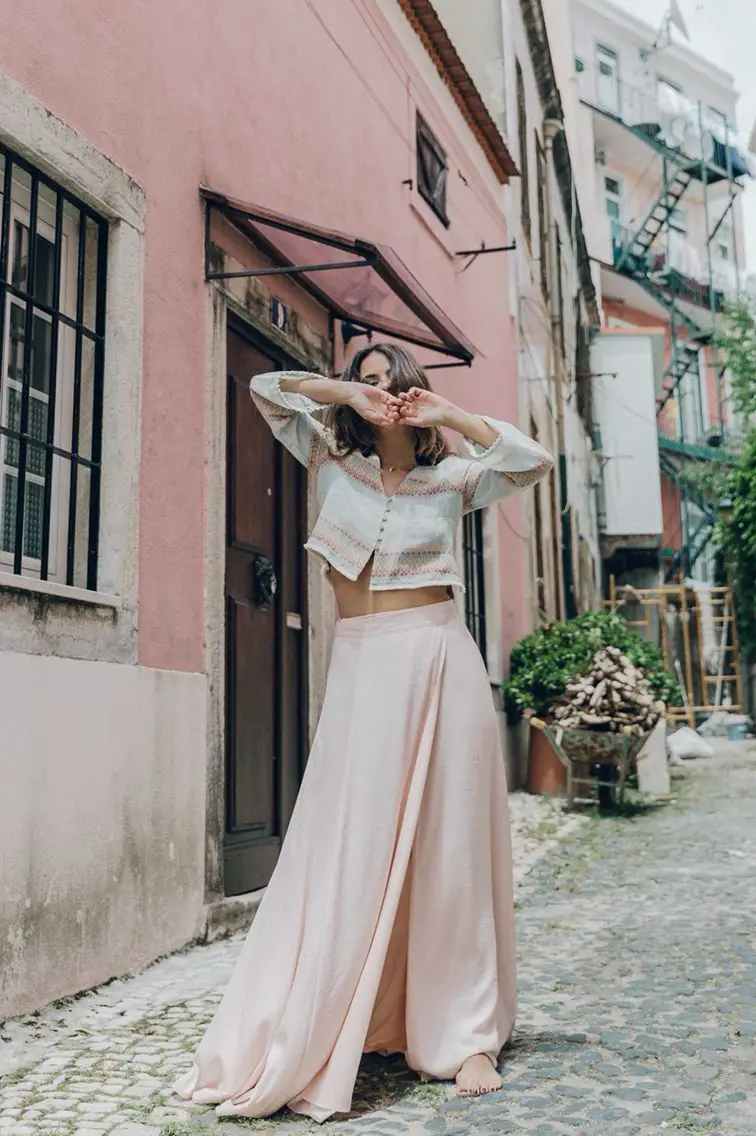 Outfit falda larga Outfit falda larga