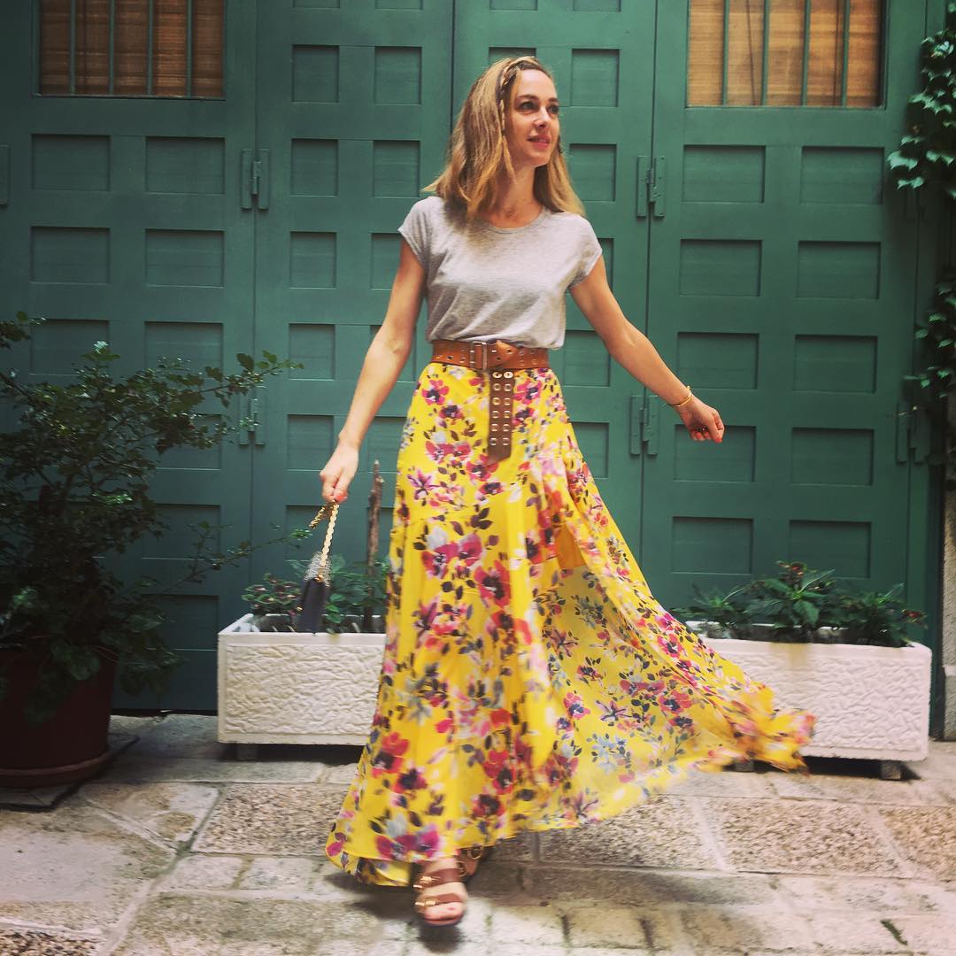 Outfit falda larga Outfit falda larga