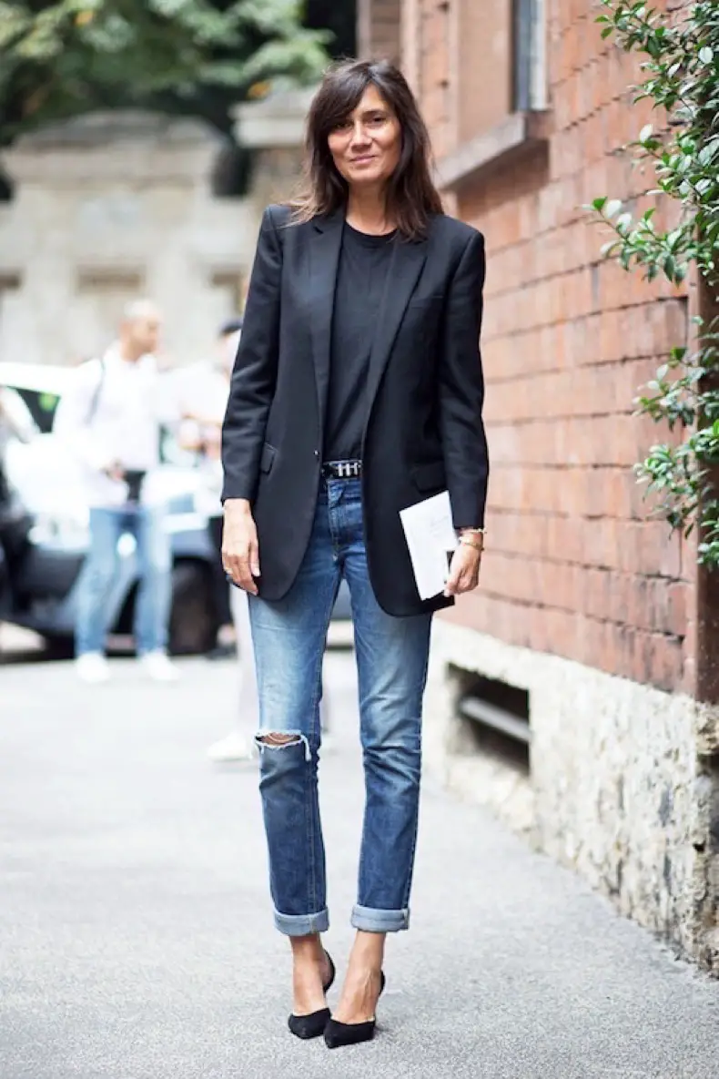 Outfit con blazer negro Outfit con blazer negro