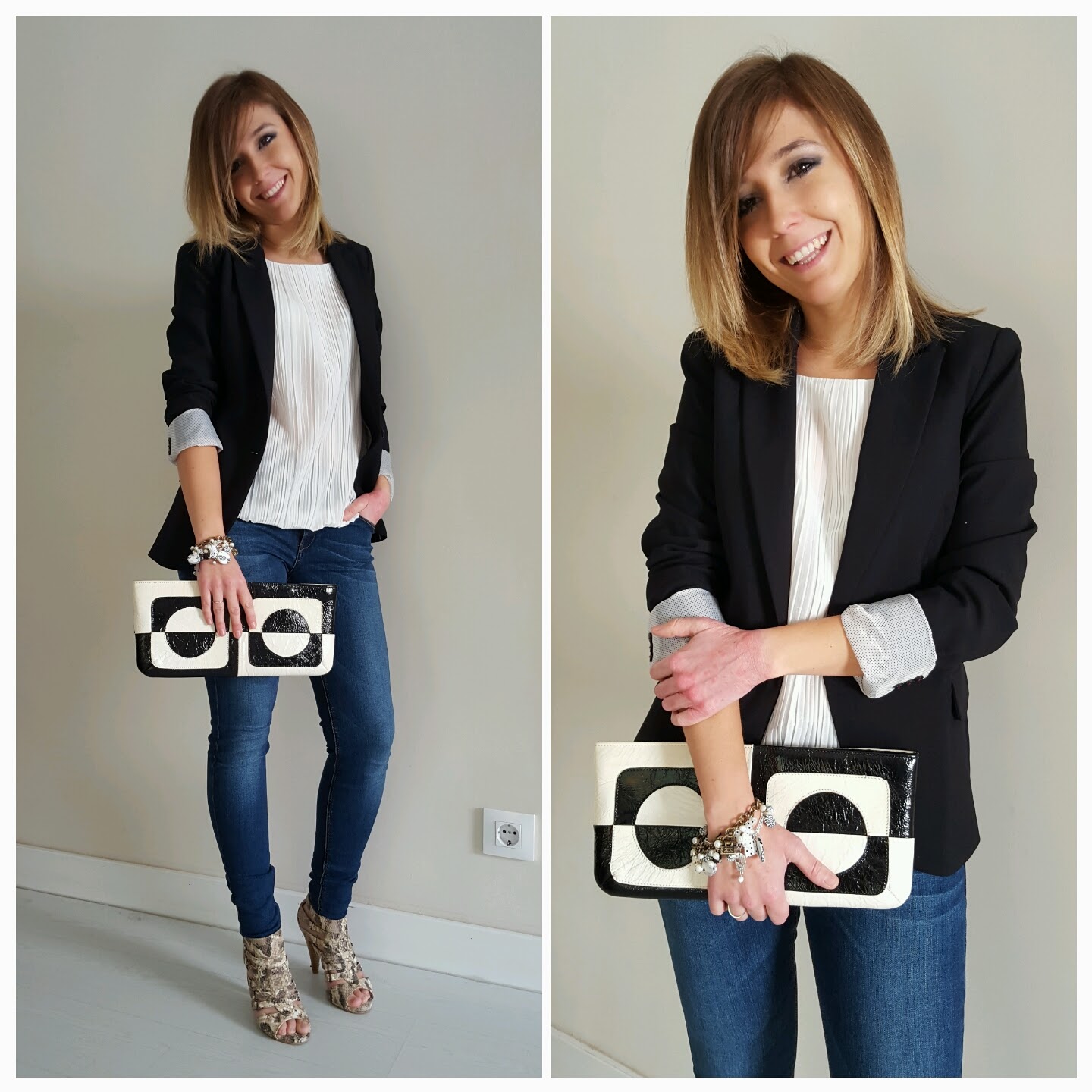 Outfit con blazer negro Outfit con blazer negro