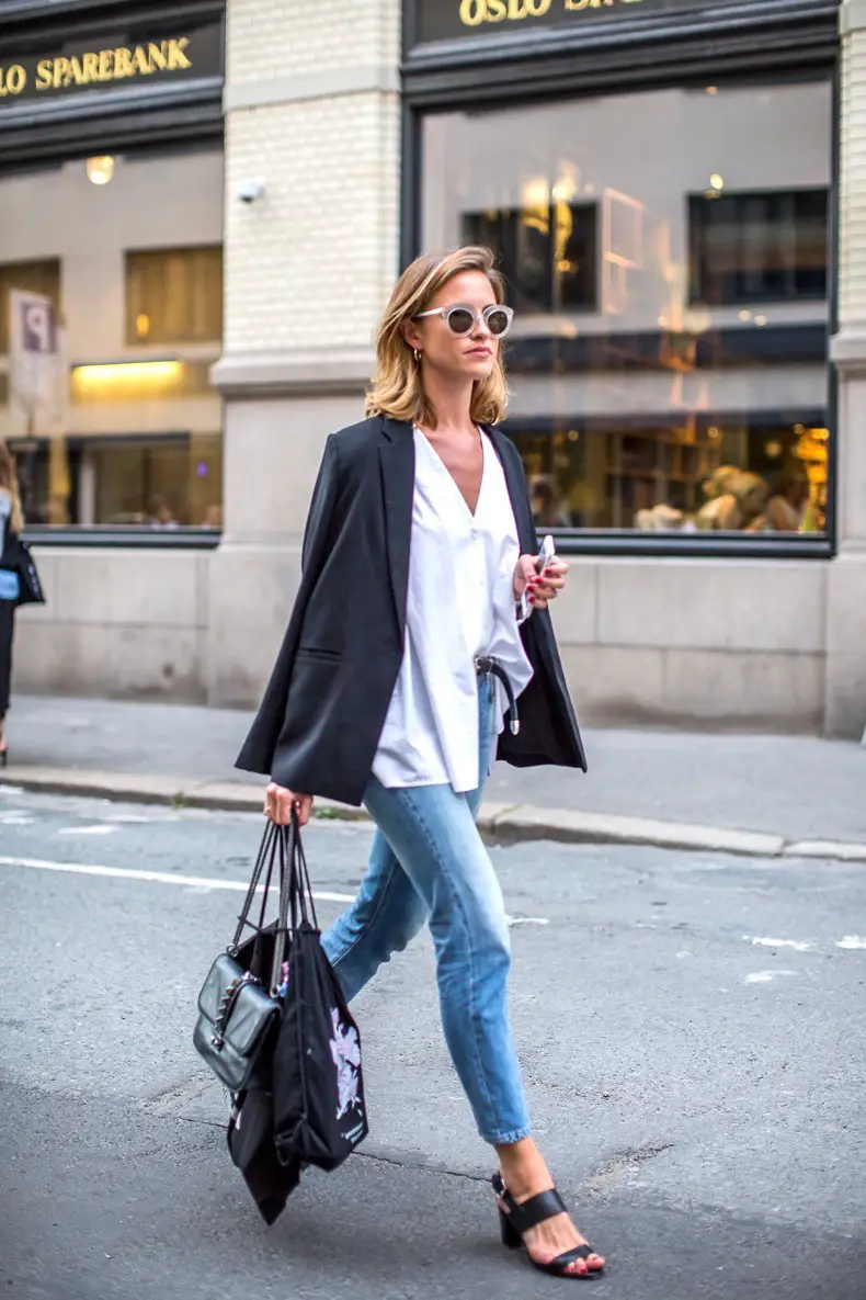 Outfit con blazer negro Outfit con blazer negro