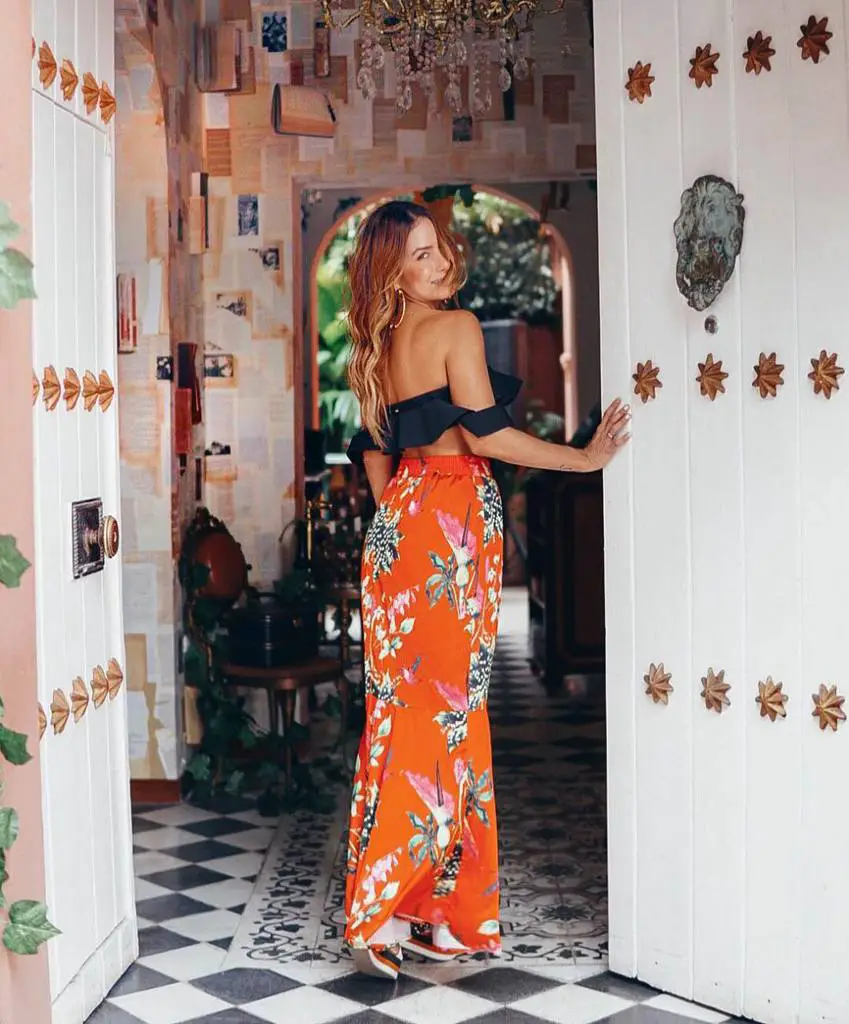 Outfit falda larga Outfit falda larga