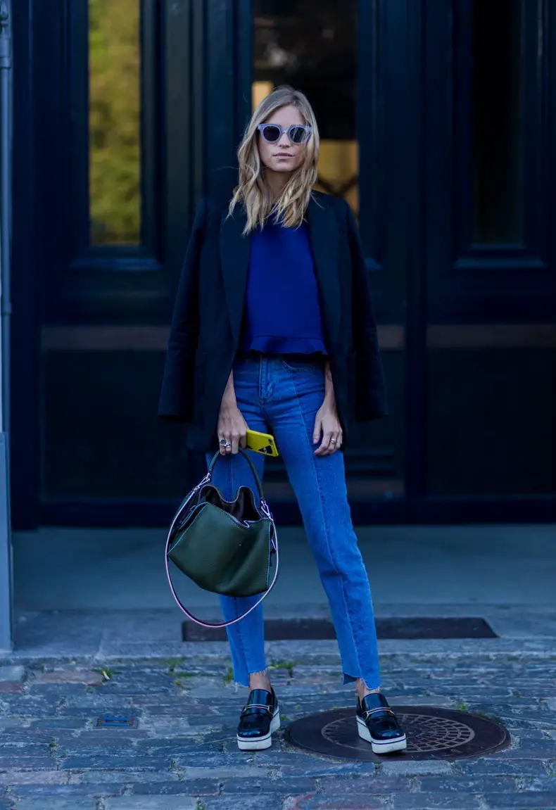 Outfit con blazer negro Outfit con blazer negro