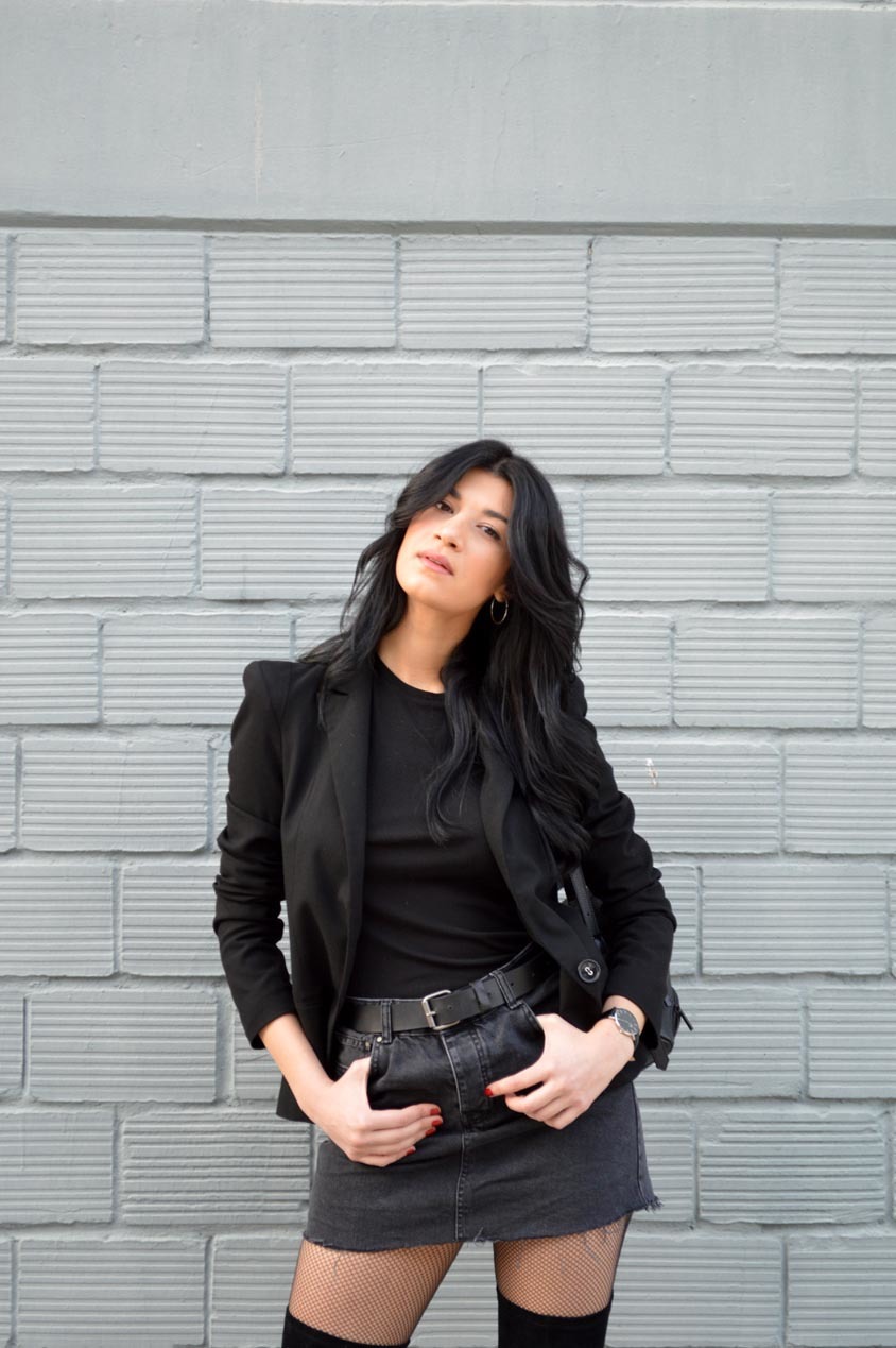 Outfit con blazer negro Outfit con blazer negro