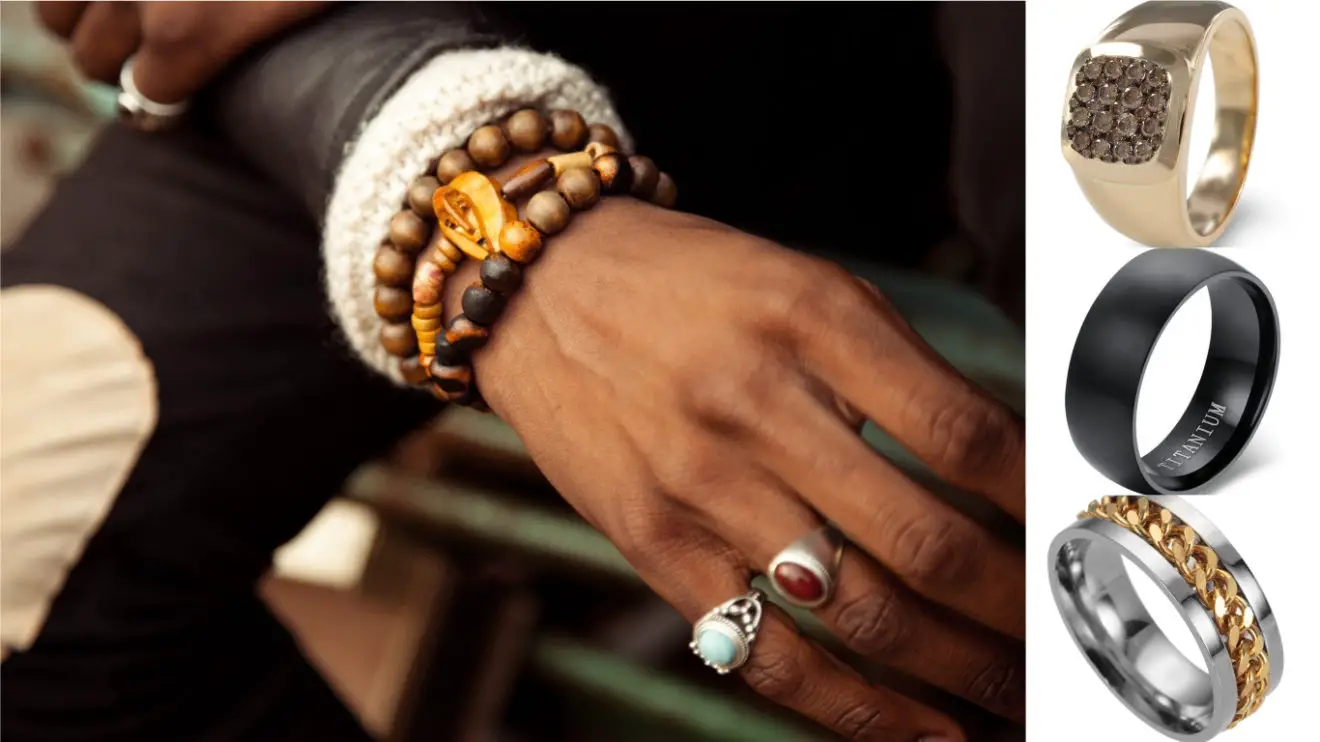 Anillos para hombres (de oro, plata, platino y titanio) ¡Los más