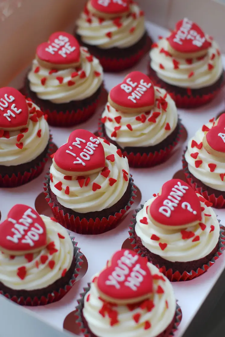 cupcakes de amor cenas romanticas