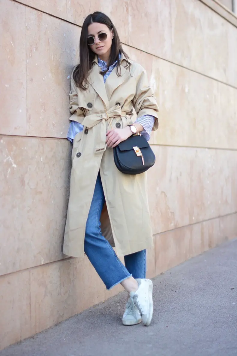 outfits de primavera trenchs largos