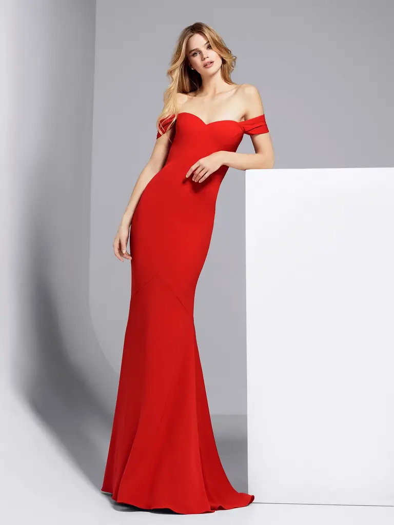 vestidos rojos largos delicado