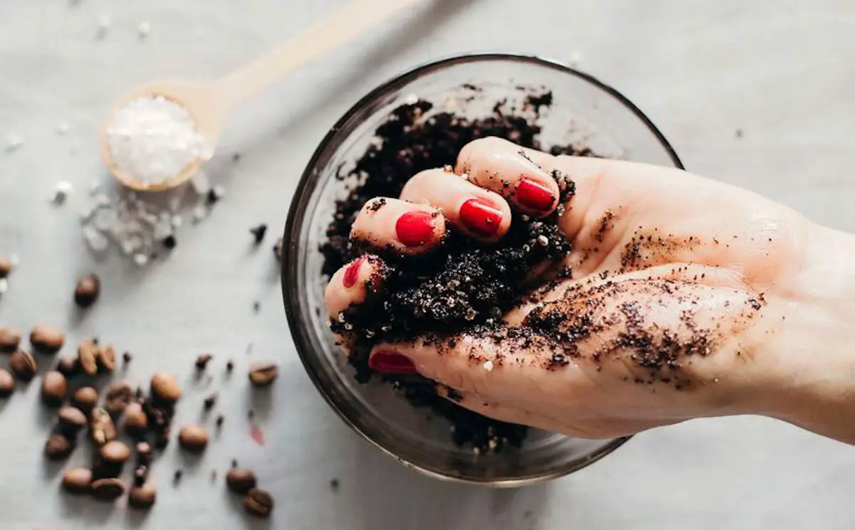 peeling casero de cafe