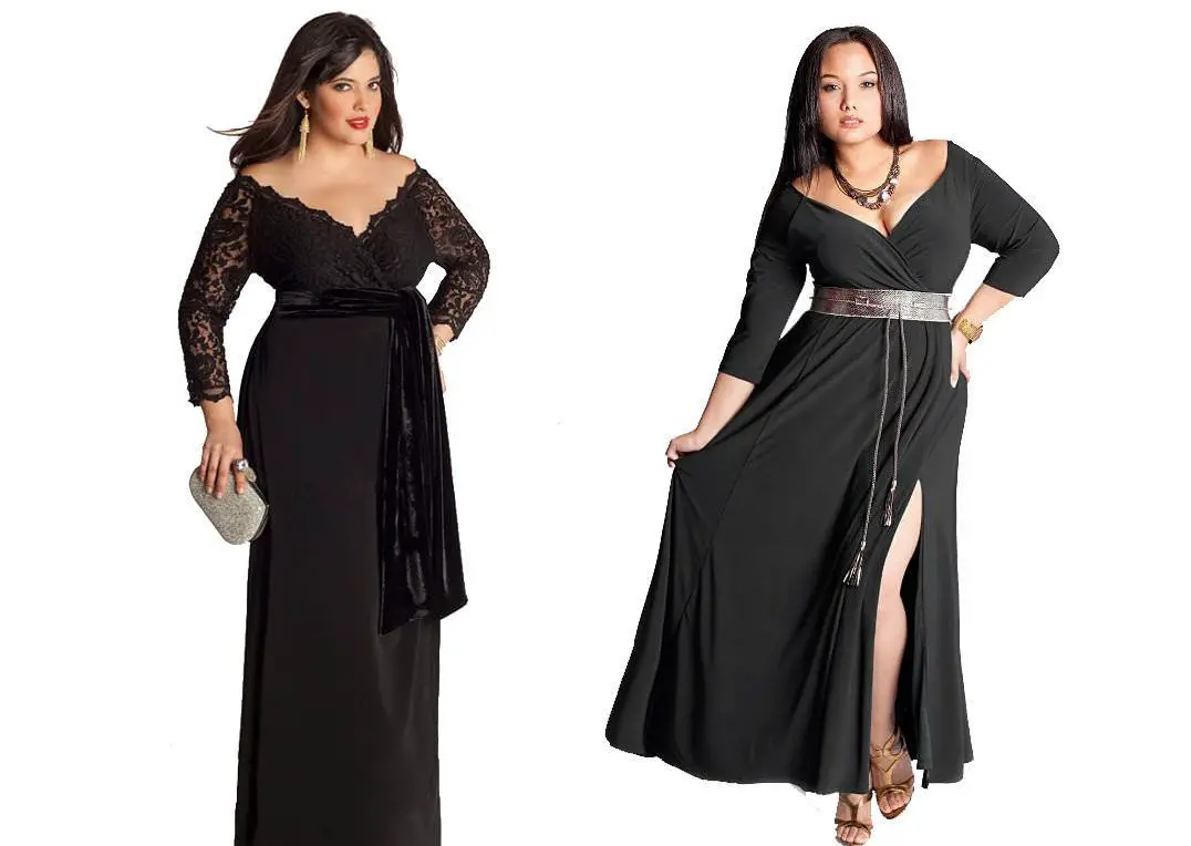 Vestidos negros para gorditas y cortos) ¡Estilos y tendencias en prenda clásica!