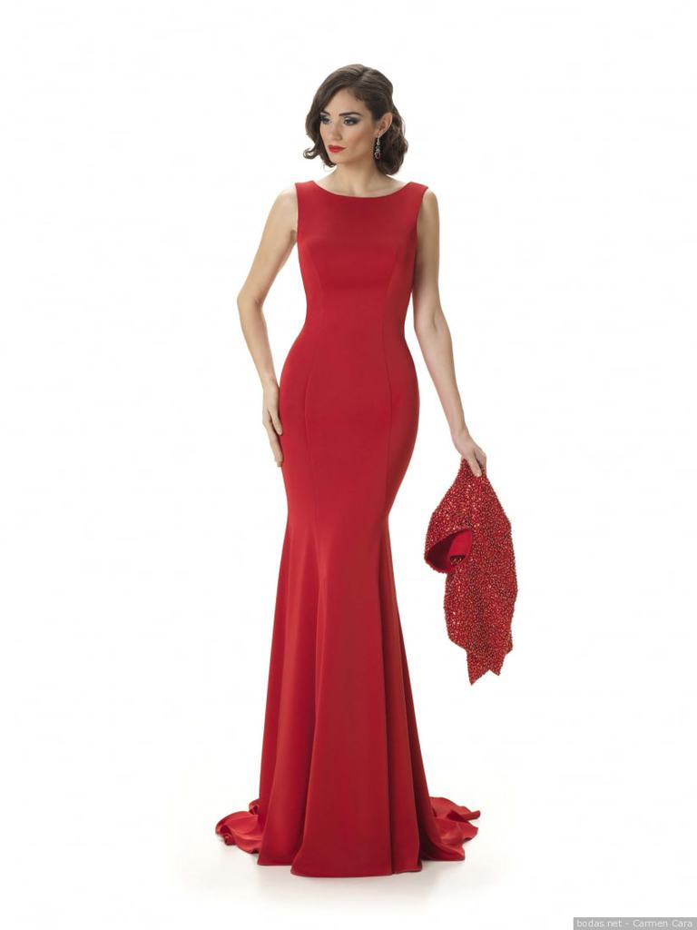 vestidos rojos largos sirena