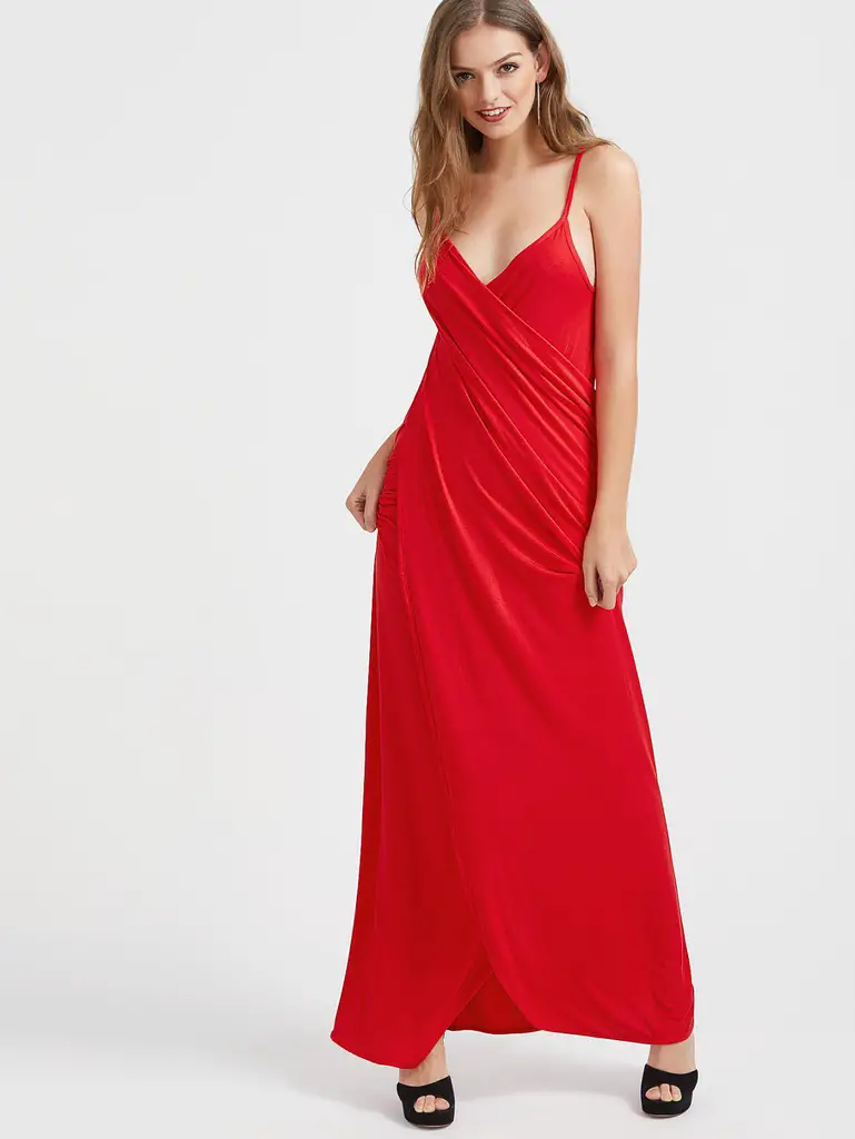 vestidos rojos largos sueltos y frescos