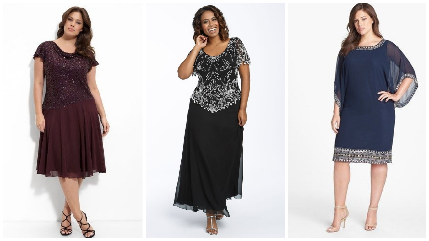 Vestidos fiesta para señoras gorditas ¡Looks elegantes para maduras curvy!