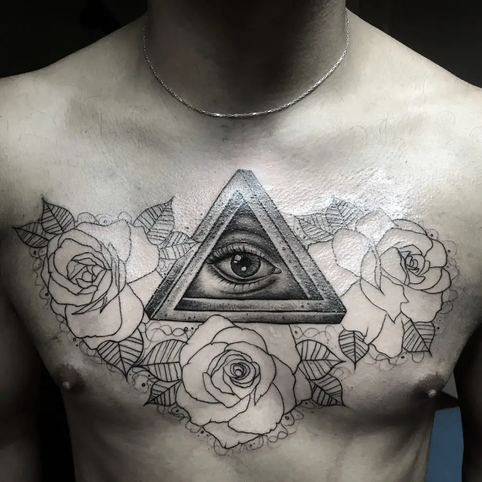 Tatuajes de triángulos para hombres +35 Diseños hipster