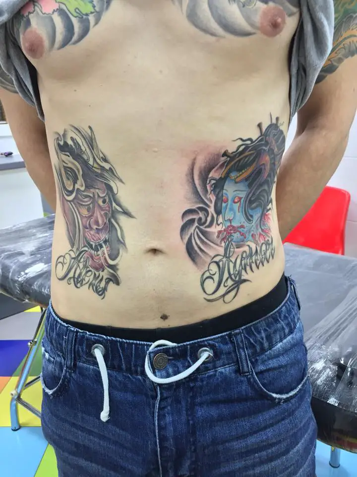 Tatuajes en el abdomen para hombres: 46 ideas en fotos ¡Muy sexys!
