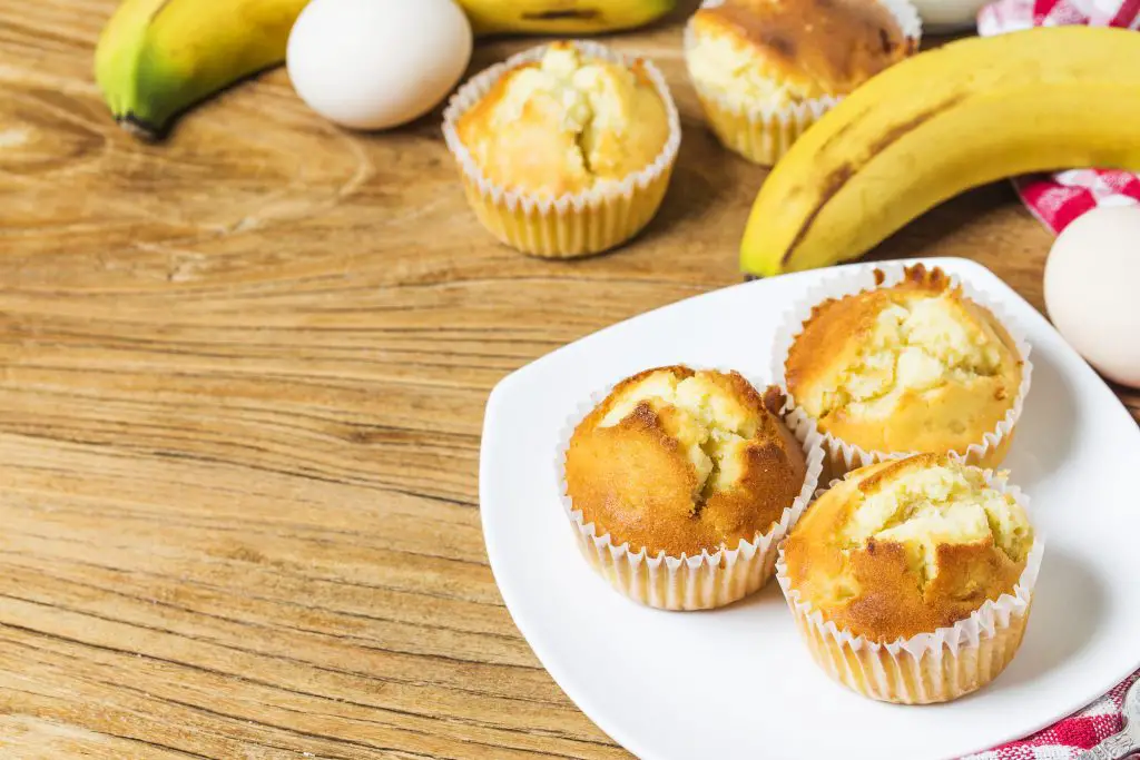 desayunos saludables muffin de banana y avena