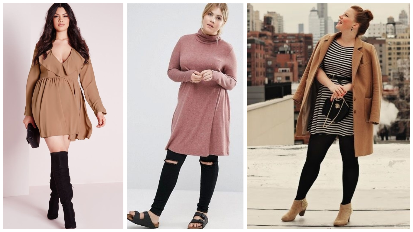 Vestidos de invierno para gorditas ¿Cómo llevar talla plus size y verte