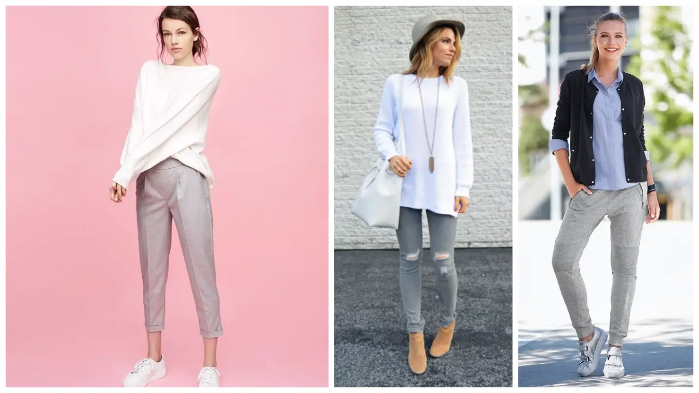 Outfit con pantalón gris: 27 looks de moda para mujeres con actitud
