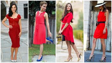 Deformar divorcio capa Vestidos rojos con qué zapatos combinan? +38 ideas elegantes y glamorosas