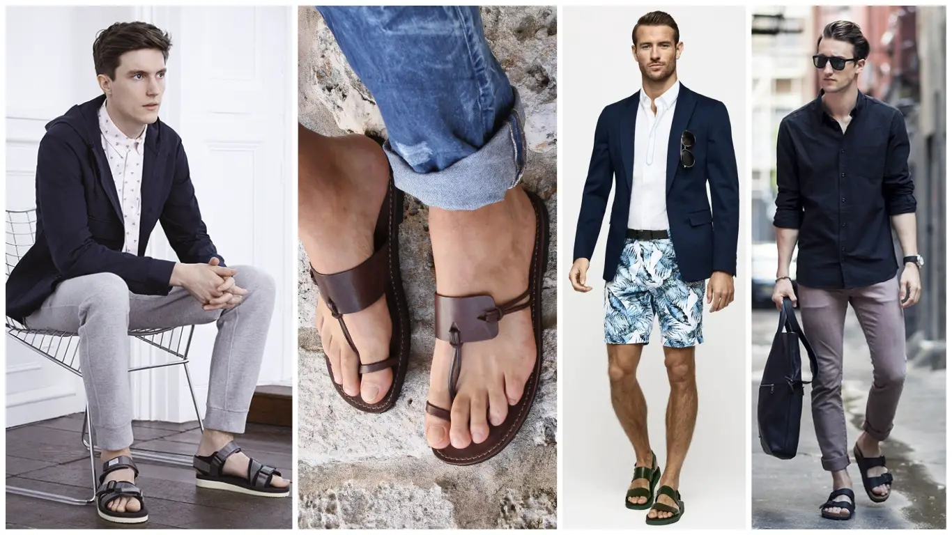 Sandalias para hombres: Estilos casuales de moda) para de verano