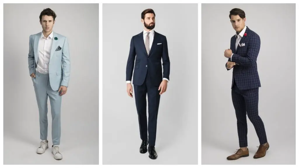 trajes formales para hombres
