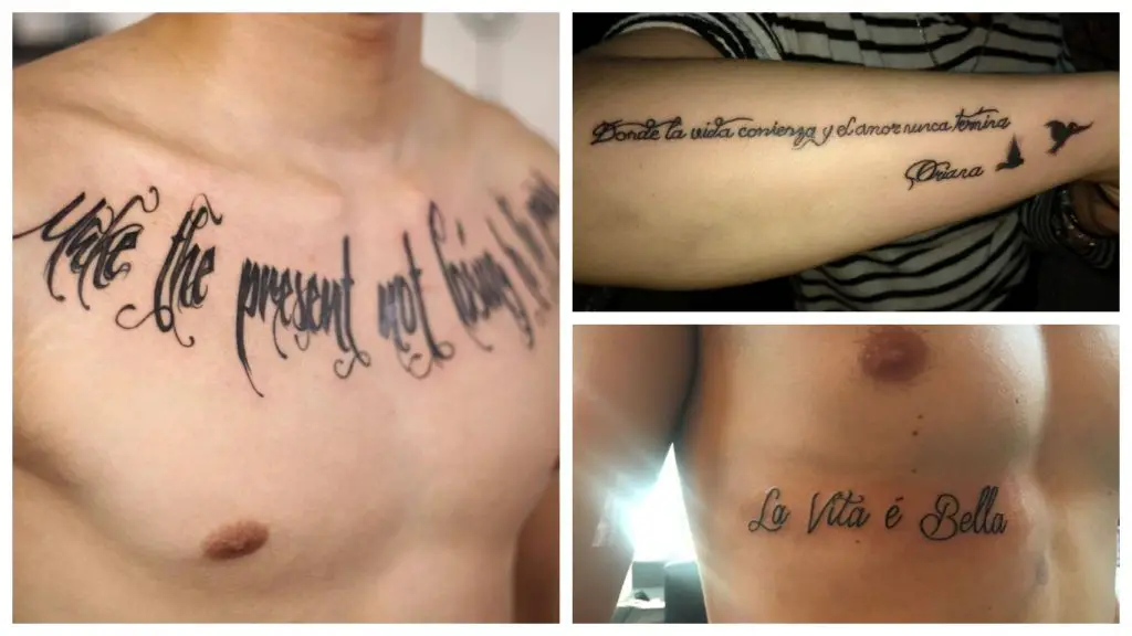 Tatuajes de frases para hombres