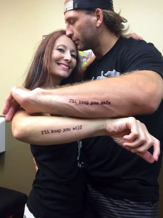 tatuajes con frases de amor pareja