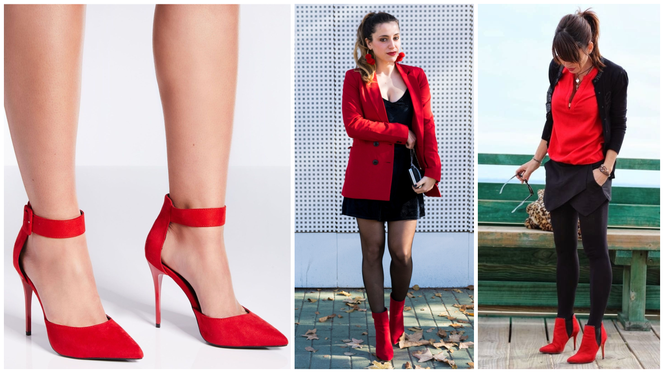 Zapatos rojos con negro ¡Outfits y estilos para mujeres con personalidad!