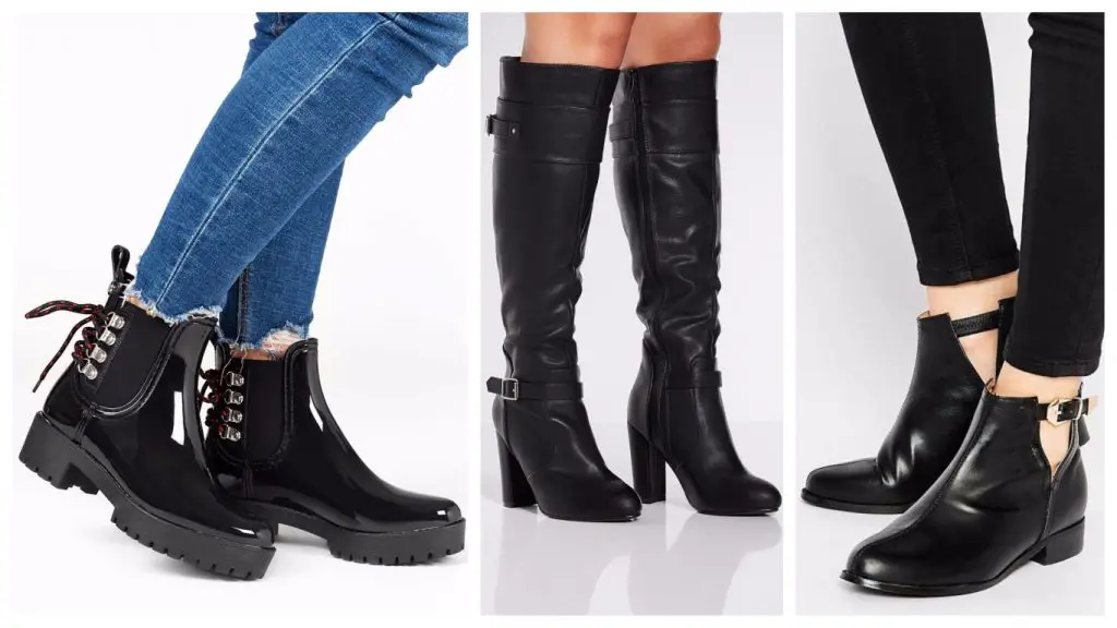 Botas negras para mujer