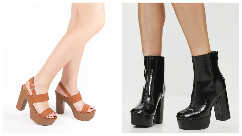 zapatos de plataforma