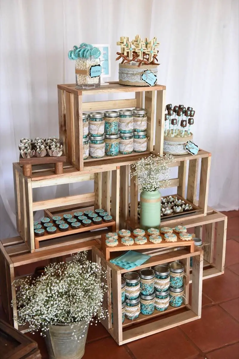 Decoración con cajas de madera Decoración con cajas de madera