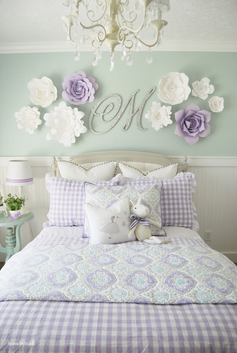 Decoración con flores de papel Decoración con flores de papel