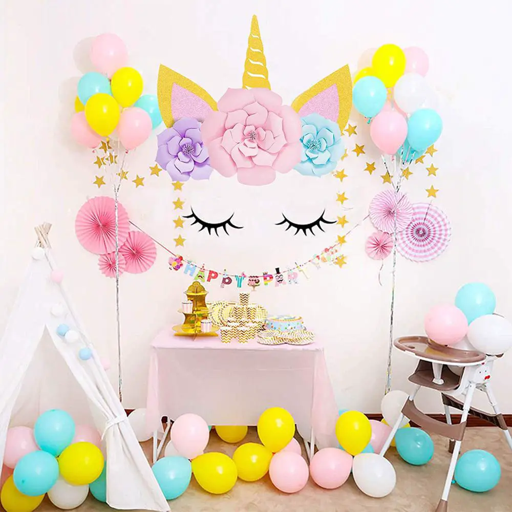 Decoración con unicornios para cumpleaños Decoración con unicornios para cumpleaños