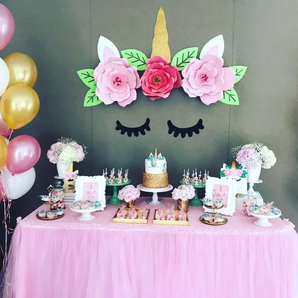 Decoración de unicornios para niñas Decoración de unicornios para niñas