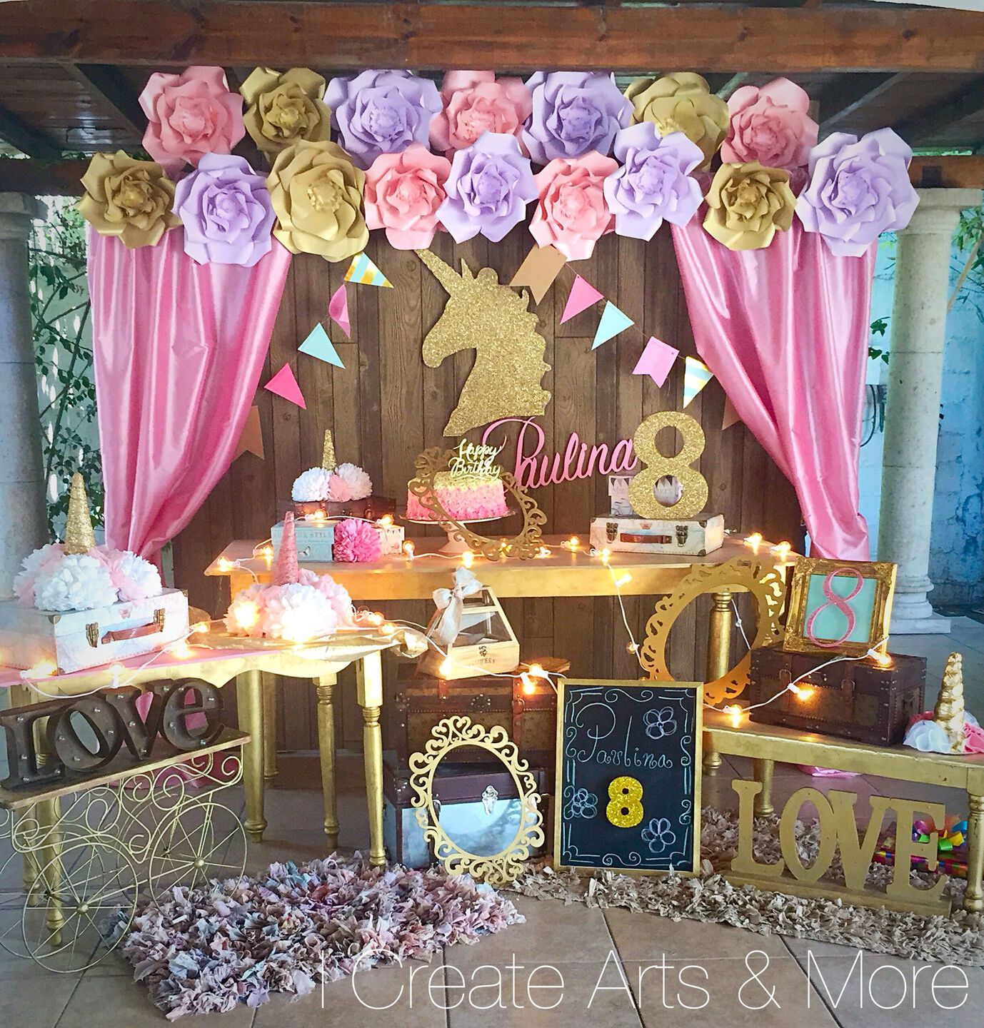 Decoración de unicornios para niñas Decoración de unicornios para niñas