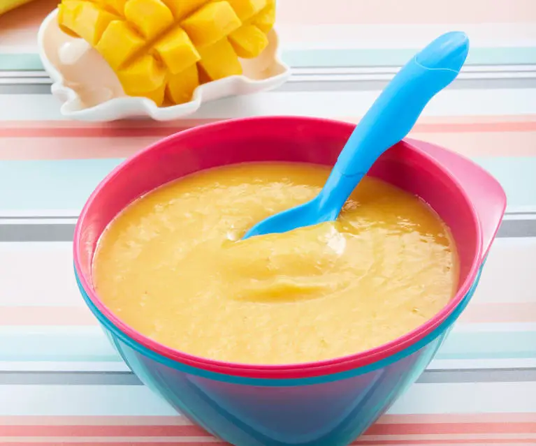 papilla para bebes de 9 meses de mango y naranja papilla para bebes de 9 meses de mango y naranja