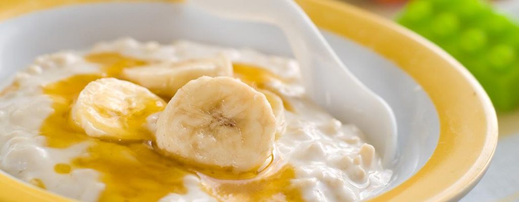 papillas para bebes de 7 meses yogur y banana