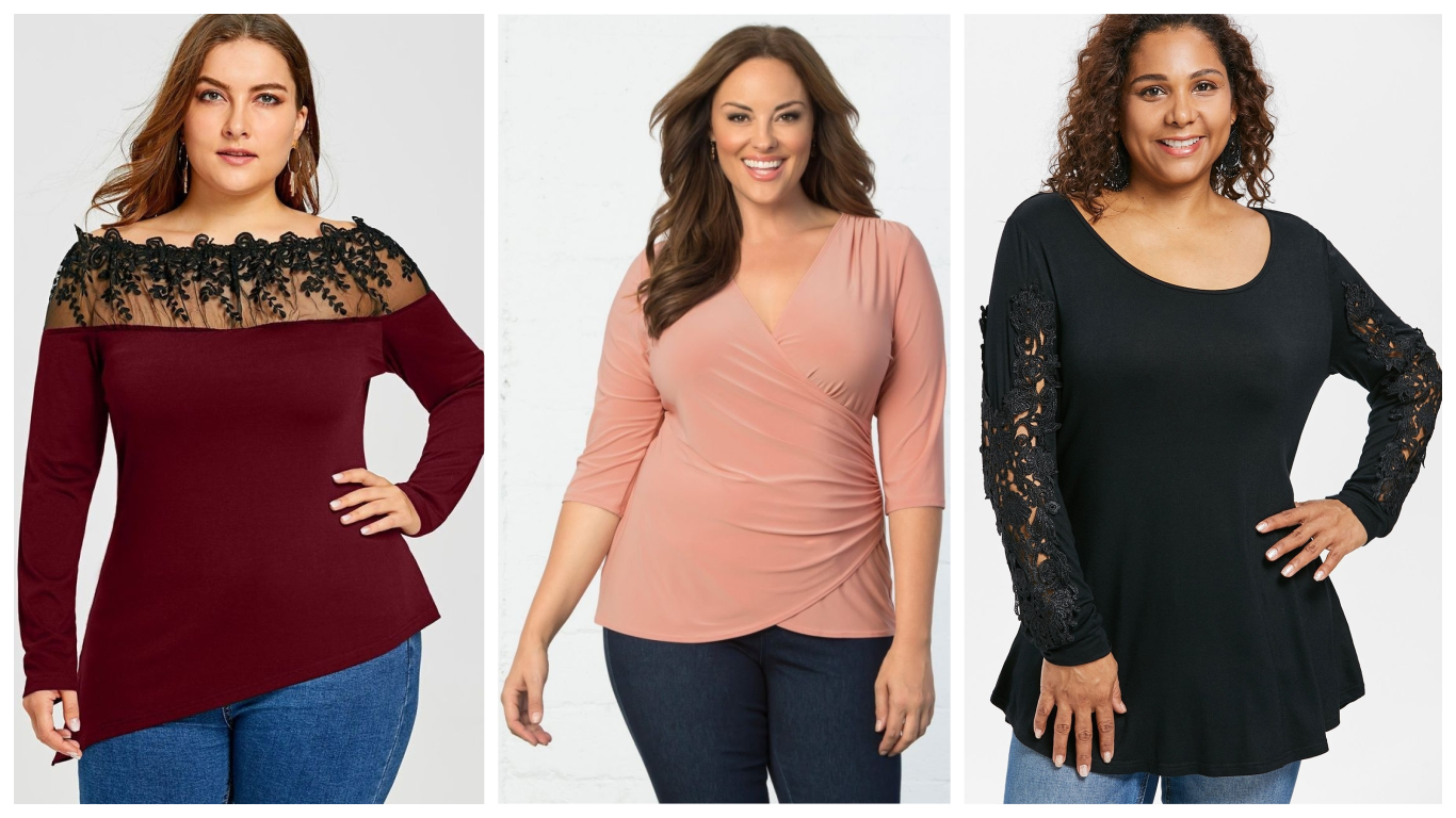 Blusas de moda +27 modelos curvy con estilo