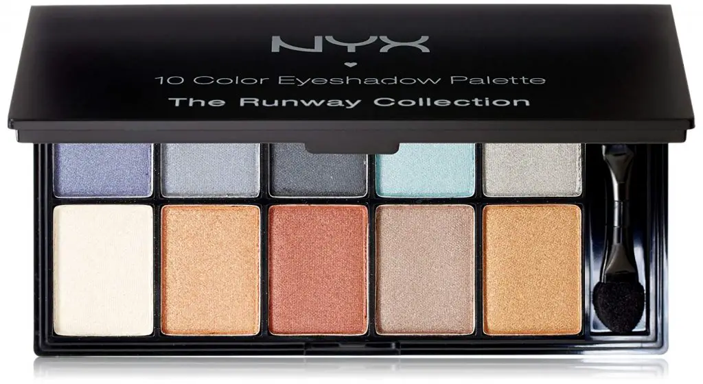 maquillaje de ojos azules paleta nyx